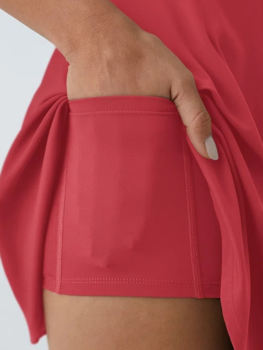 Halaraly SoftlyZero Airy Backless Twisted Active Dress Tennis Dress S Red Pink - Picture 3 of 8
